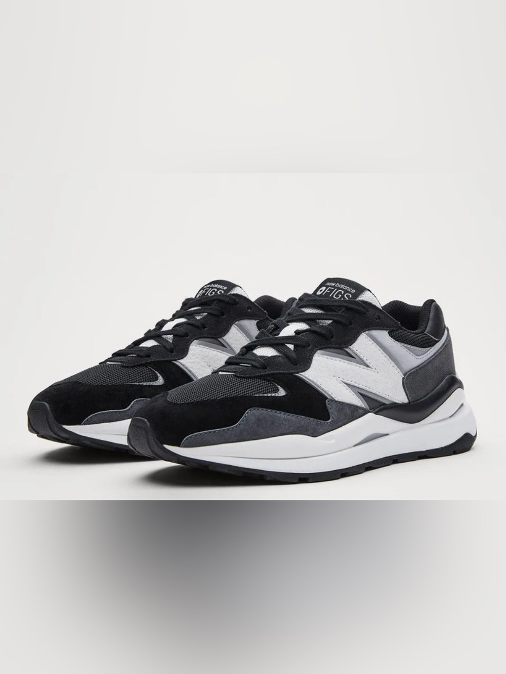 Figs X New Balance 57/40 Black & Gray Sneakers